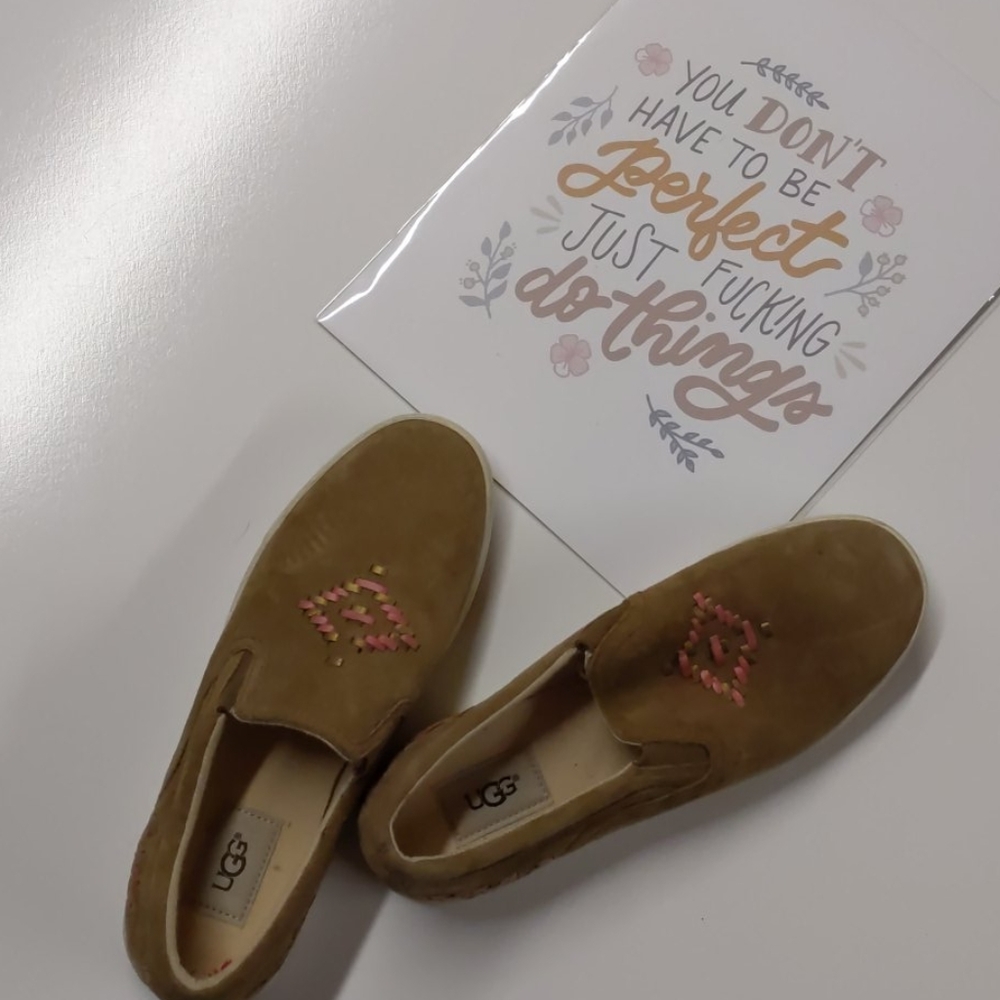 Sued Ugg Slippers - image 1